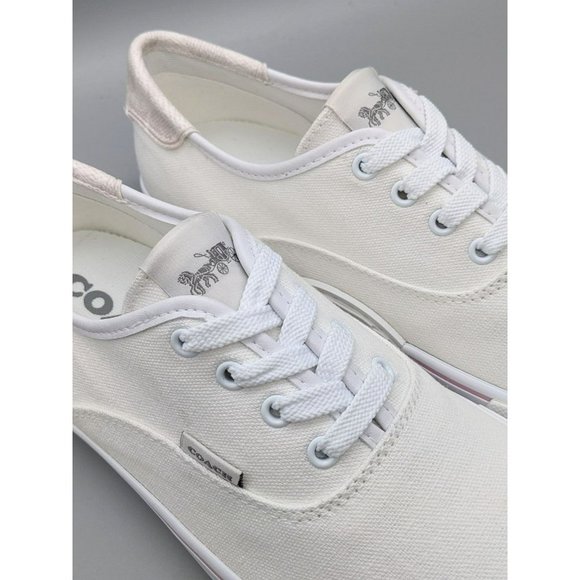 NWB Coach Women's Citysole Skate Canvas White Size 8B (MSRP $135) - Picture 5 of 11